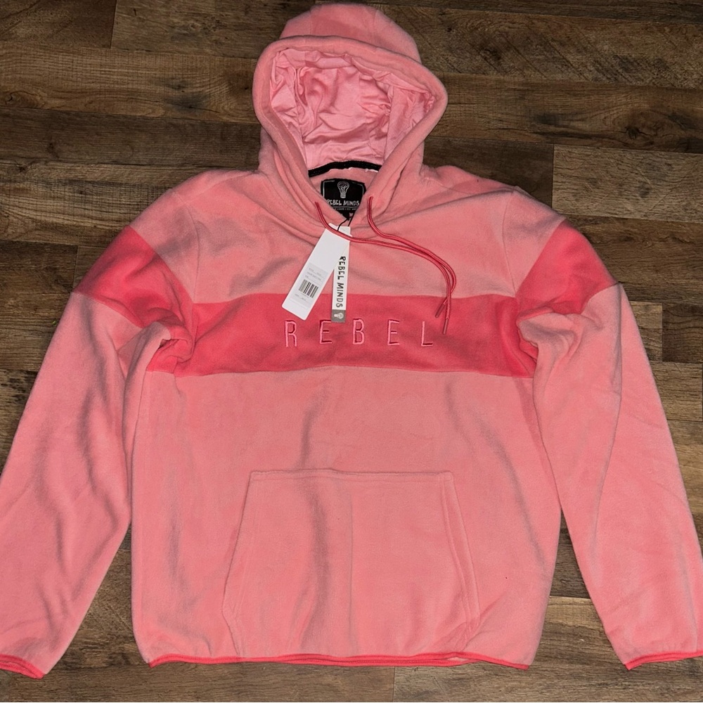 Rebel Minds Pink Hoodie for Women NWT